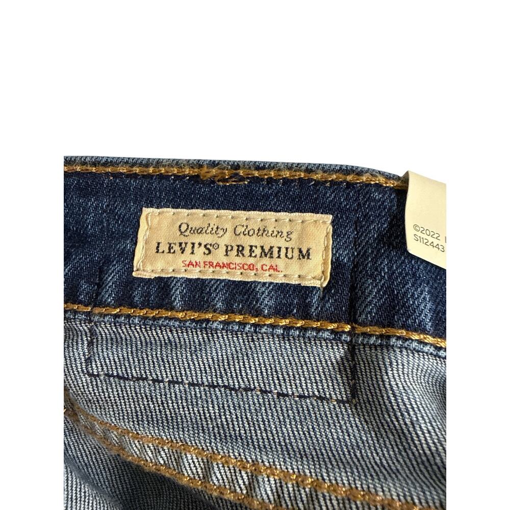 Levi’s 728 High Rise Wide Leg Jeans NWT 34x32 Vintage Stretch Dark Wash - Picture 9 of 9
